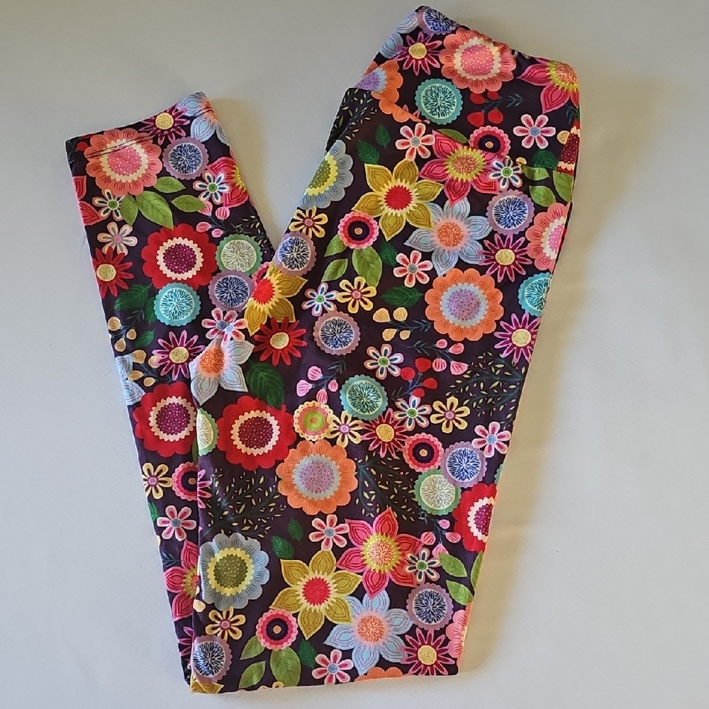 Fabulegs Floral Leggings M